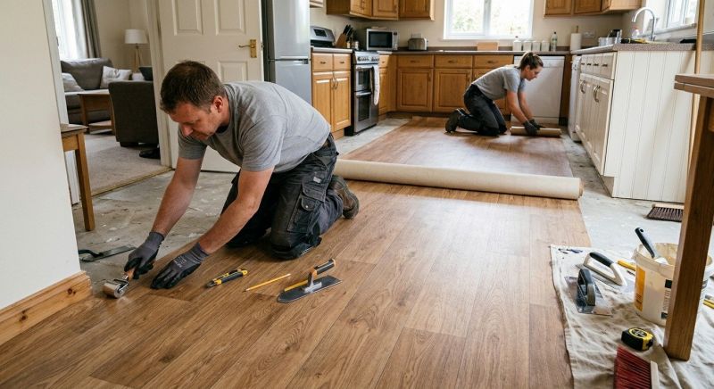 Linoleum Floor Installation in Vienna, VA