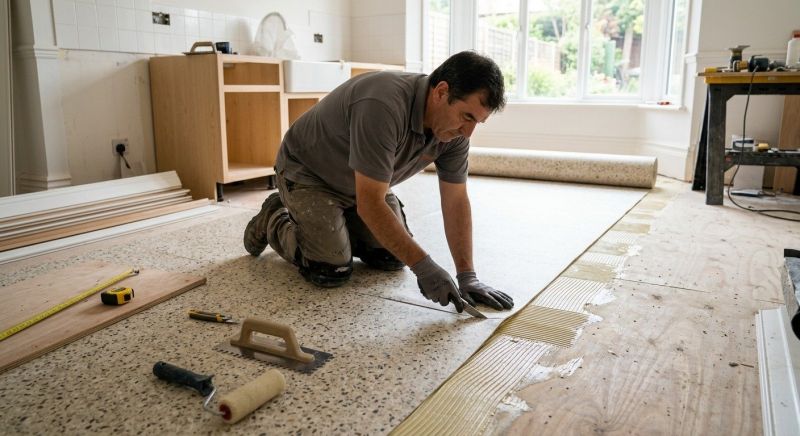 Linoleum Floor Installation in Montgomery County, MD